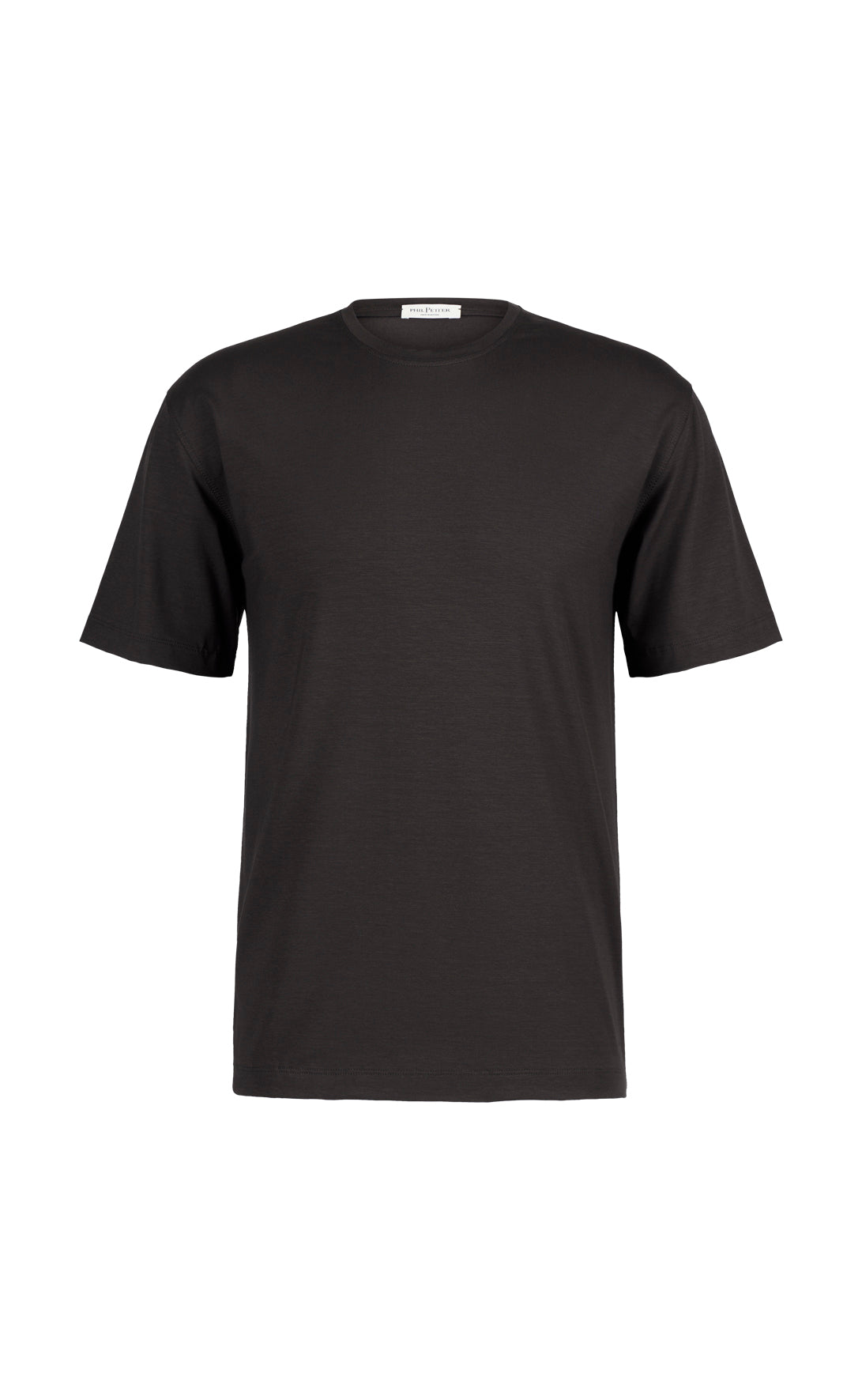 Easy-care premium T-shirt in subtly textured viscose jersey, relaxed fit