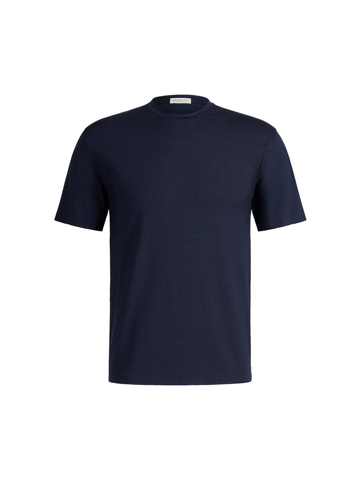 Easy-care premium T-shirt in subtly textured viscose jersey, relaxed fit