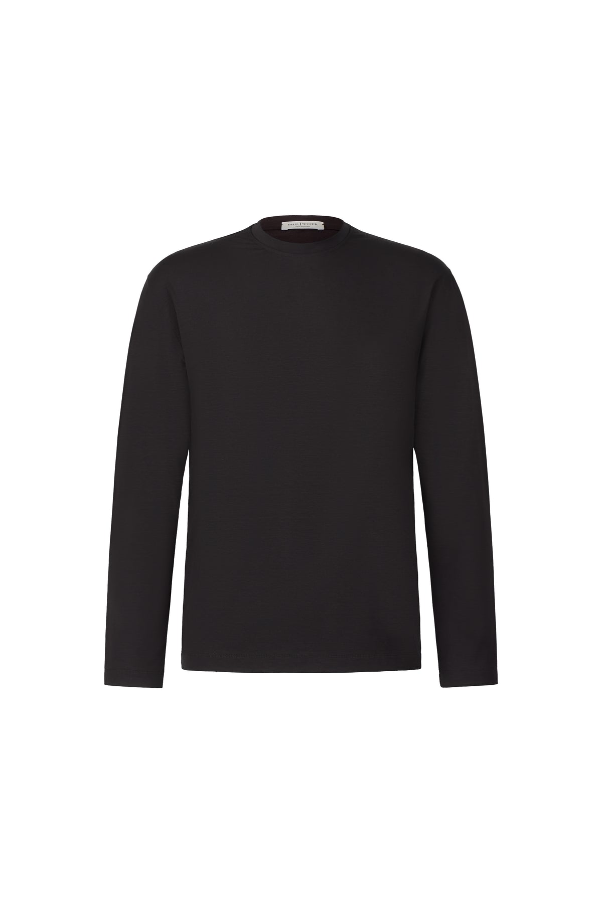 Pflegeleichtes Premium-Langarm-Shirt aus dezent körnigem Viskose-Jersey, relaxed fit