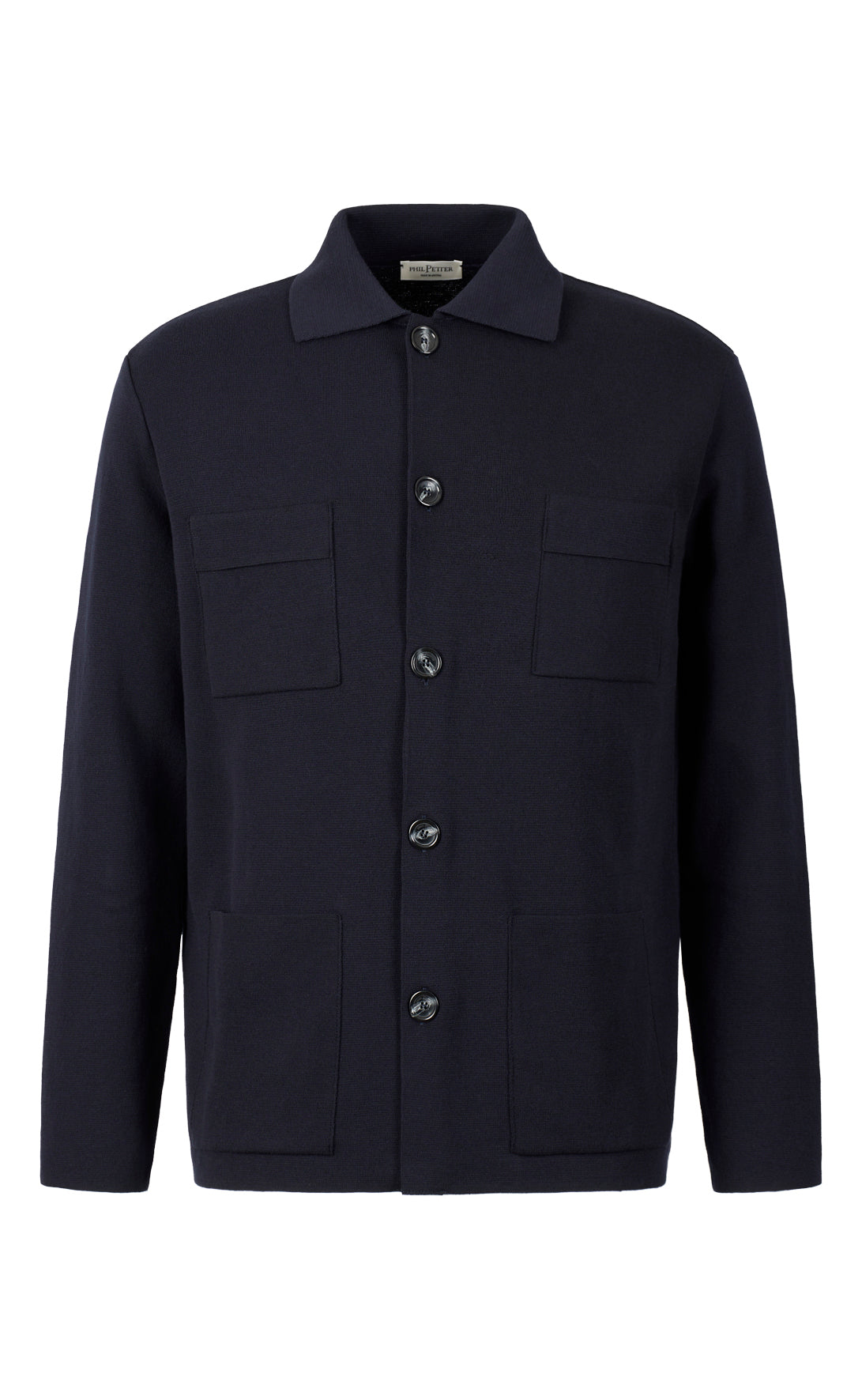 Milano knit overshirt made of finest cotton, relaxed fit