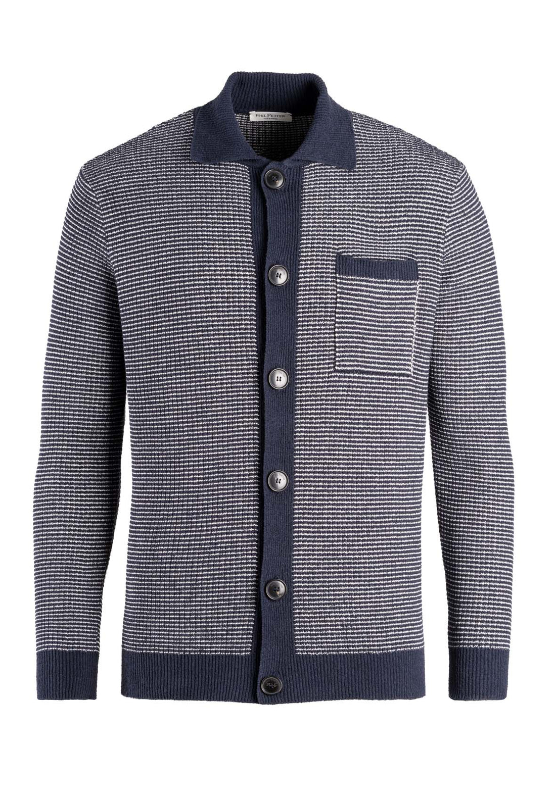 Button jacket made of cotton bouclé and cooling cotton