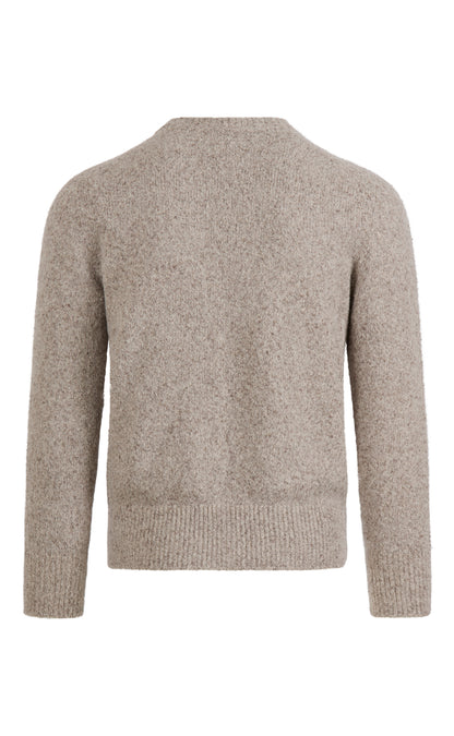 Supersoft cardigan in a tweed look, relaxed fit