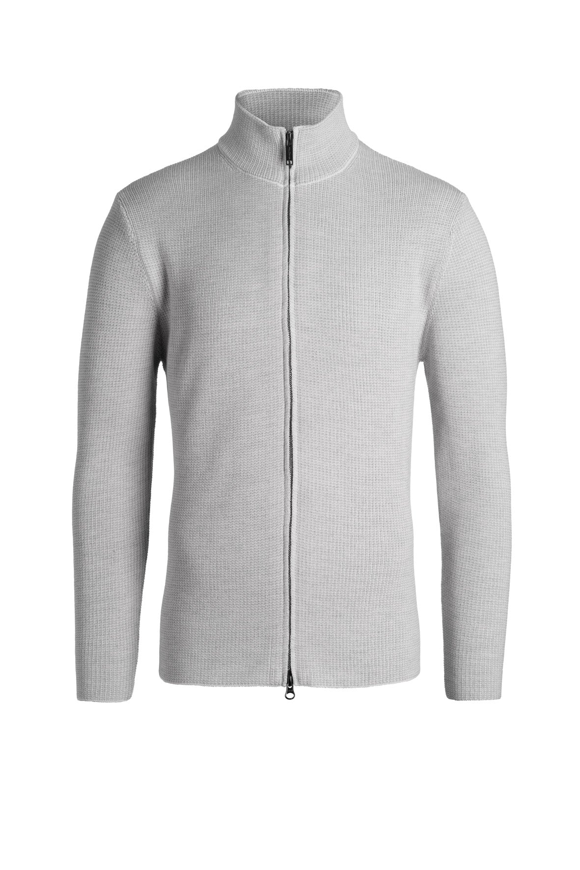 zip jacket made of merino wool