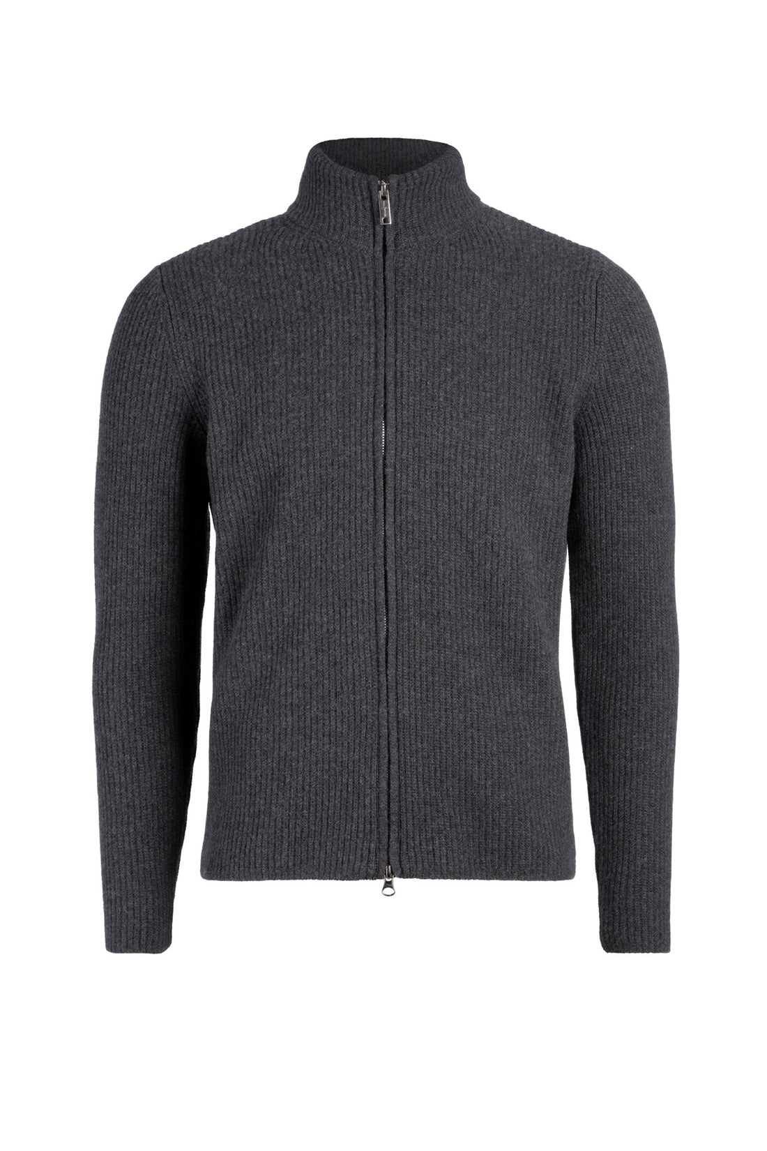 zip-up jacket made of cashmere-merino wool blend