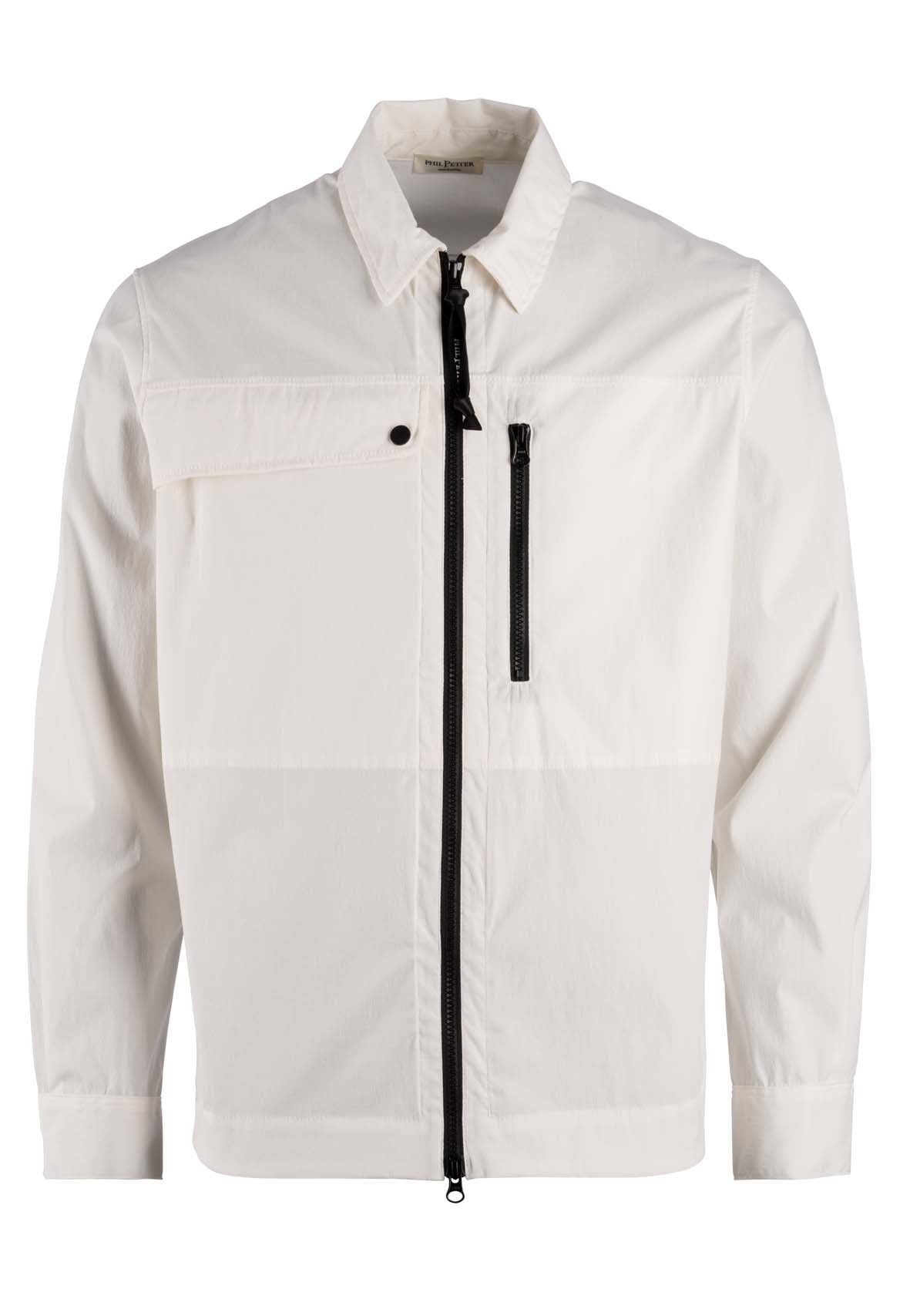 Zero Weight zip jacket made of ultra-light cotton-nylon mix, relaxed fit