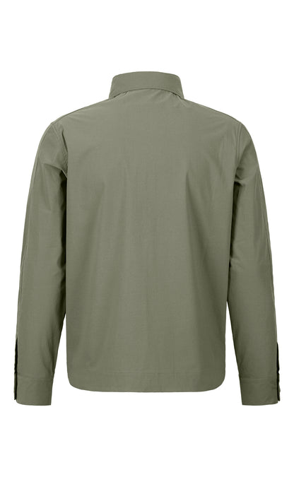 Zero Weight zip jacket made of ultra-light cotton-nylon mix, relaxed fit