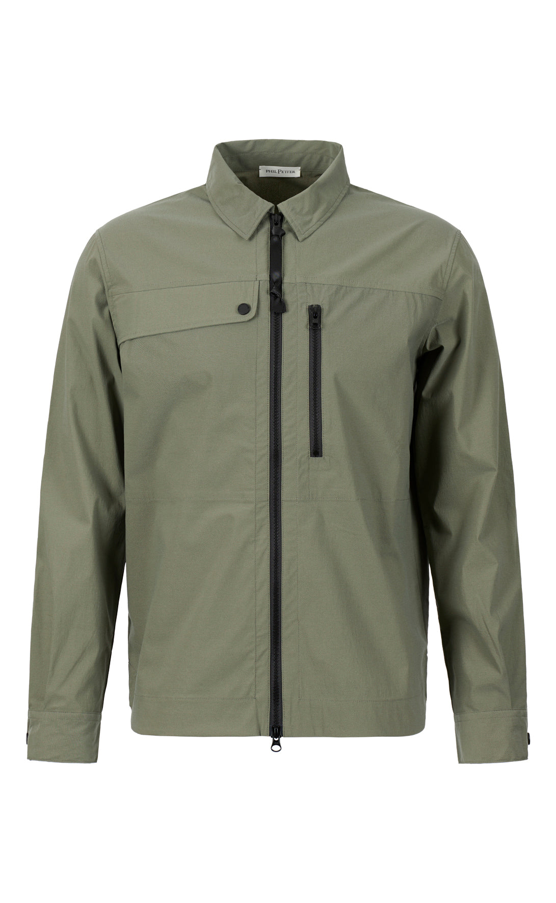 Zero Weight zip jacket made of ultra-light cotton-nylon mix, relaxed fit