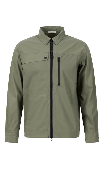Zero Weight zip jacket made of ultra-light cotton-nylon mix, relaxed fit