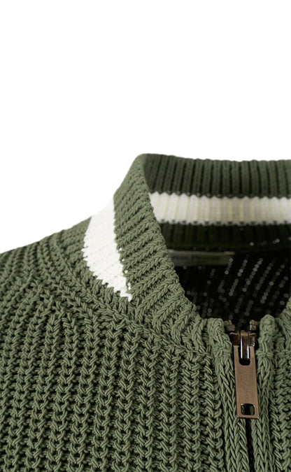 College jacket made of technical cotton effect yarn, regular fit