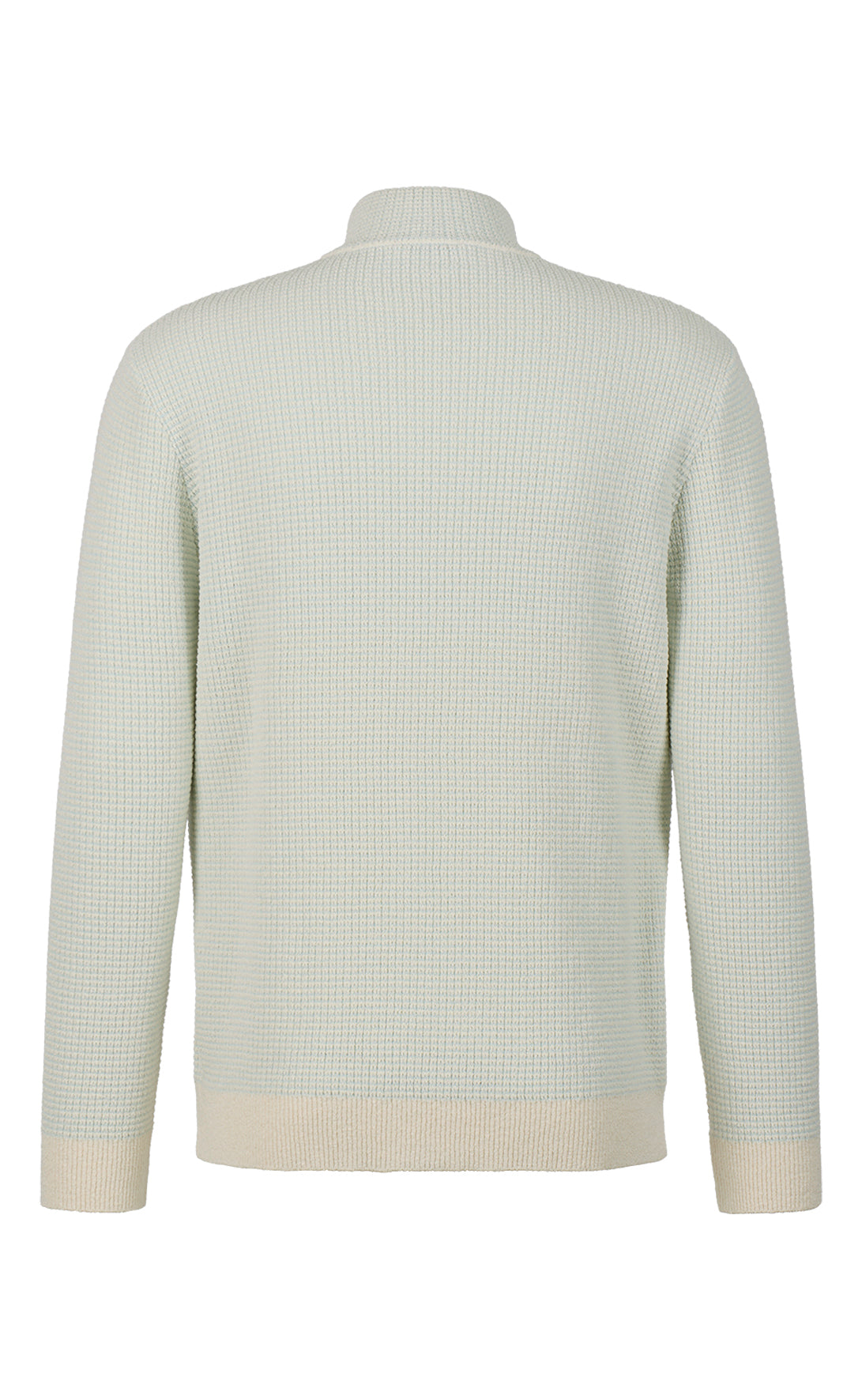 Zip jacket made of cotton bouclé and cooling cotton