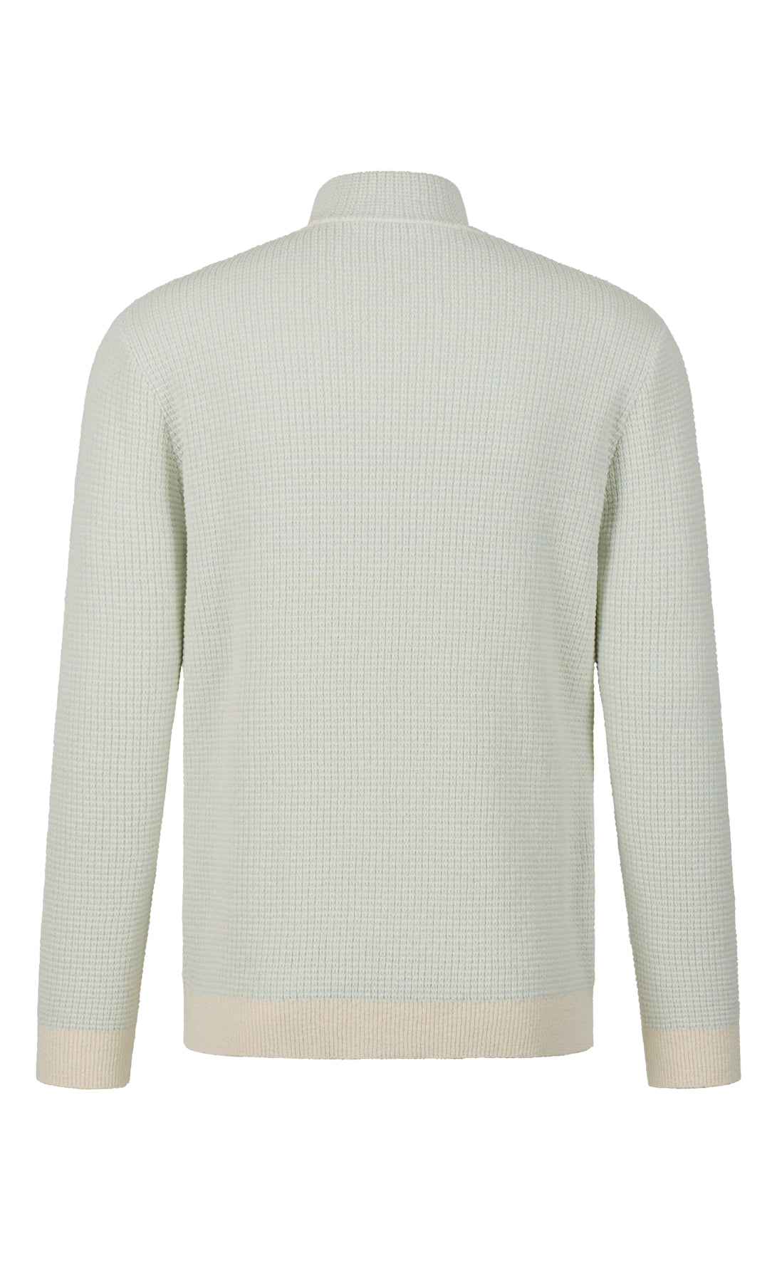 Zip jacket made of cotton bouclé and cooling cotton