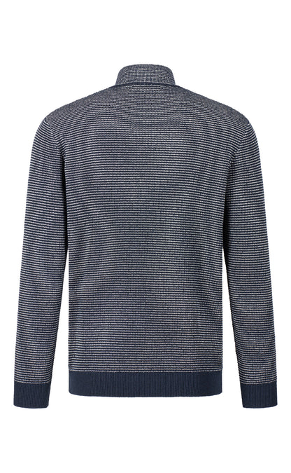 Zip jacket made of cotton bouclé and cooling cotton