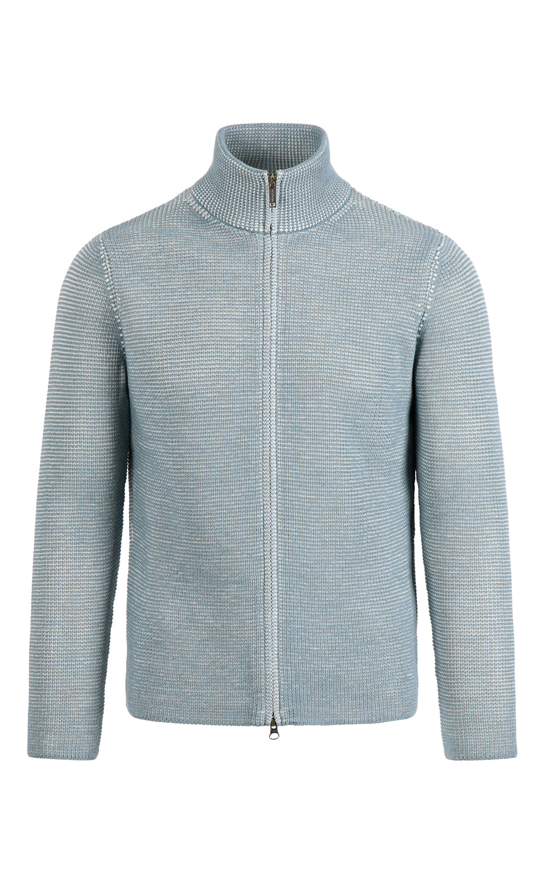 Zip jacket made of &amp;gt;10,000m finest Merino wool, regular fit