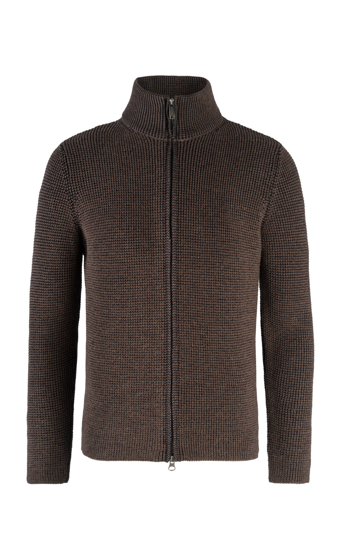 Zip jacket made of &amp;gt;10,000m finest Merino wool, regular fit