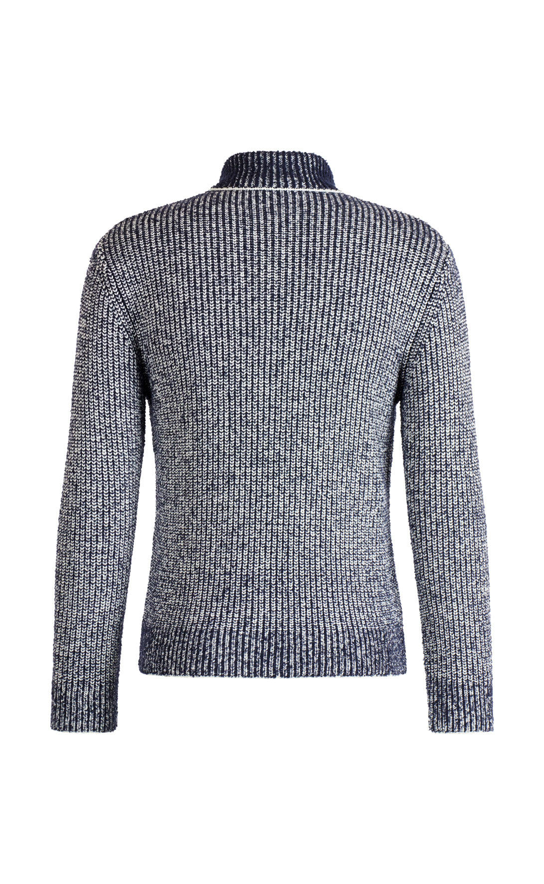 Zip jacket in 2-color pearl-catching structure made of merino wool, relaxed fit