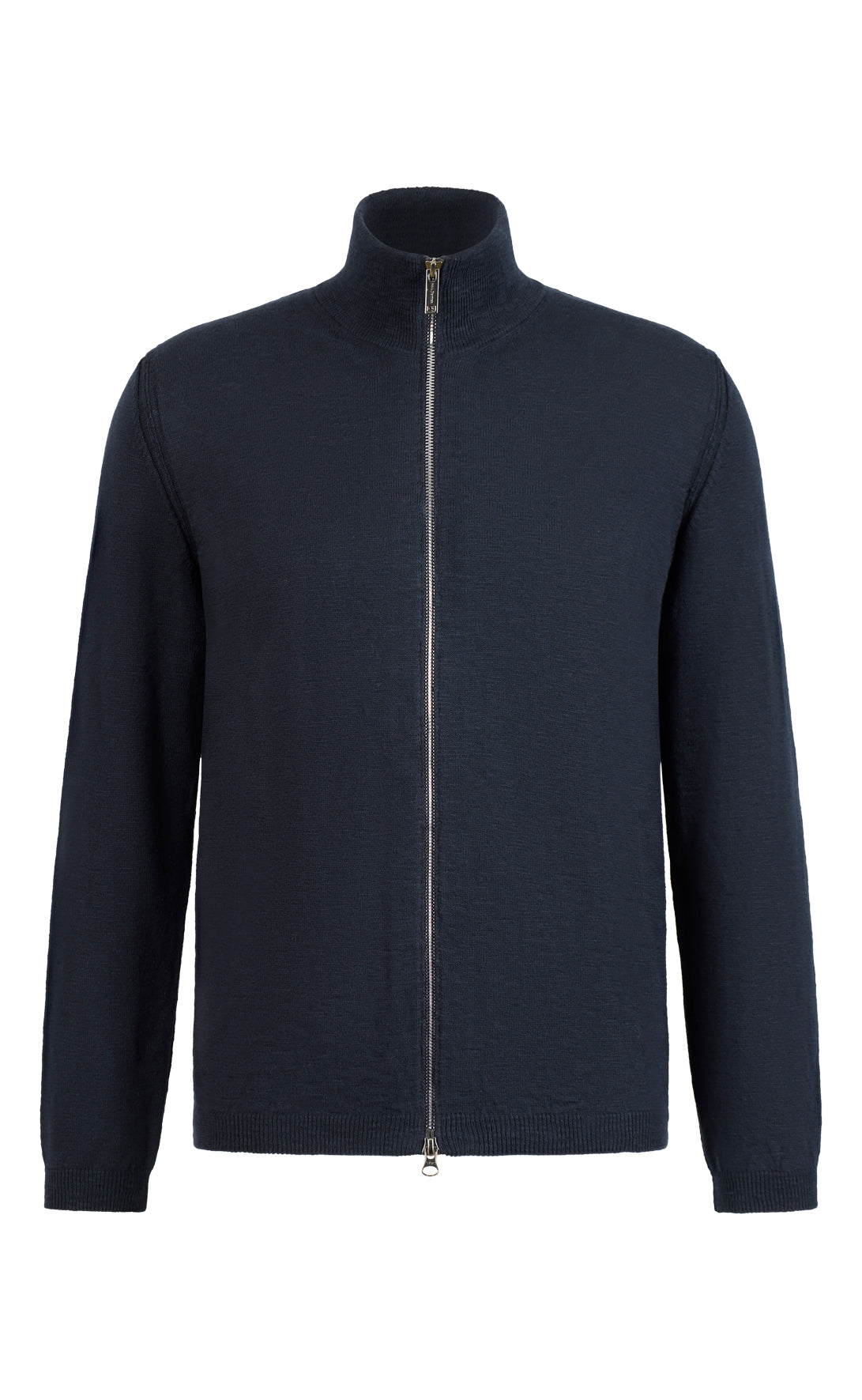 Zippjacke aus weichem Baumwoll Flammengarn, Relaxed Fit