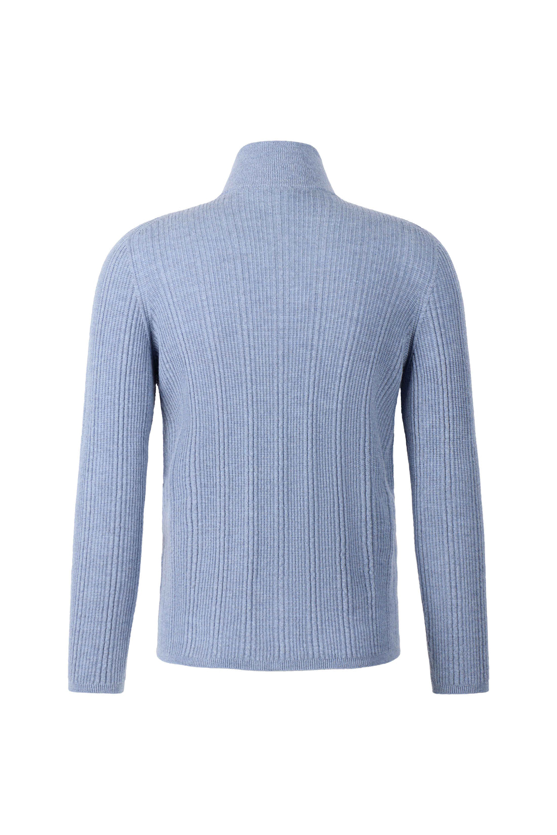 Zip-up jacket in a striking ribbed texture, seamlessly knitted from the finest merino wool, regular fit