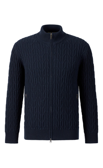 Premium Zippjacke aus langelebigem, ultraweichem Kaschmirmix