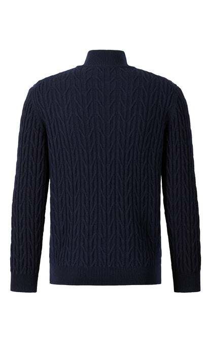 Premium Zippjacke aus langelebigem, ultraweichem Kaschmirmix