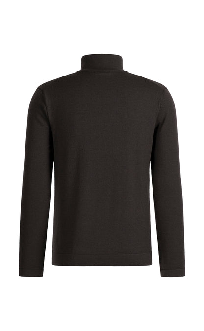 Super comfortable merino wool zip-up jacket with functional stretch, regular fit