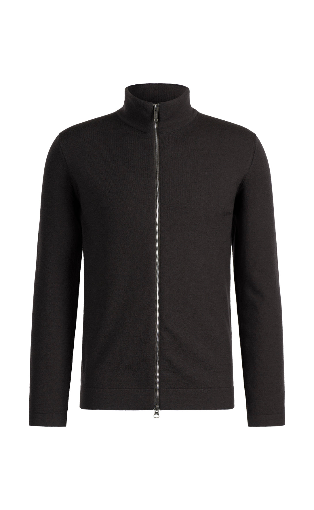 Super comfortable merino wool zip-up jacket with functional stretch, regular fit