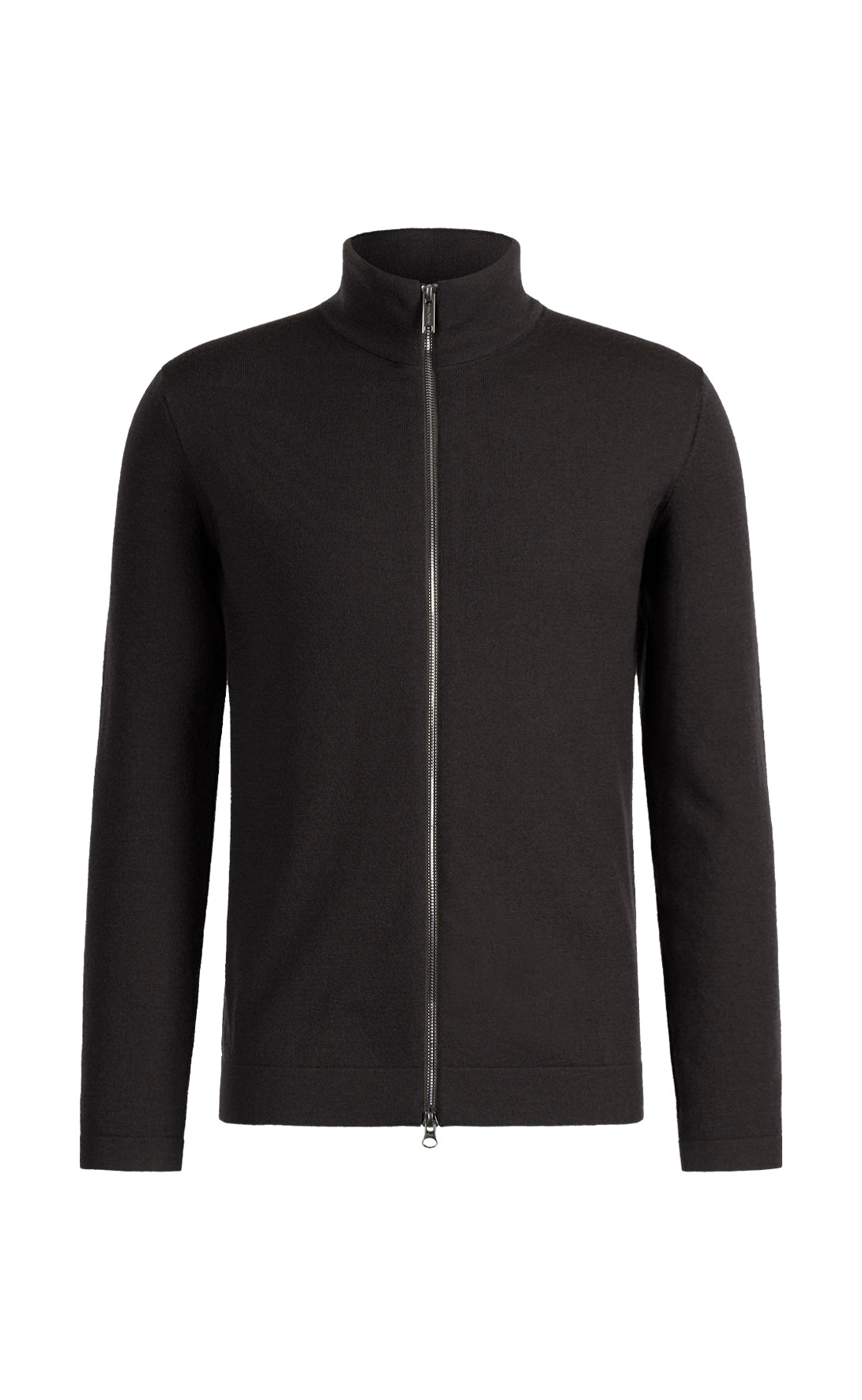 Super comfortable merino wool zip-up jacket with functional stretch, regular fit