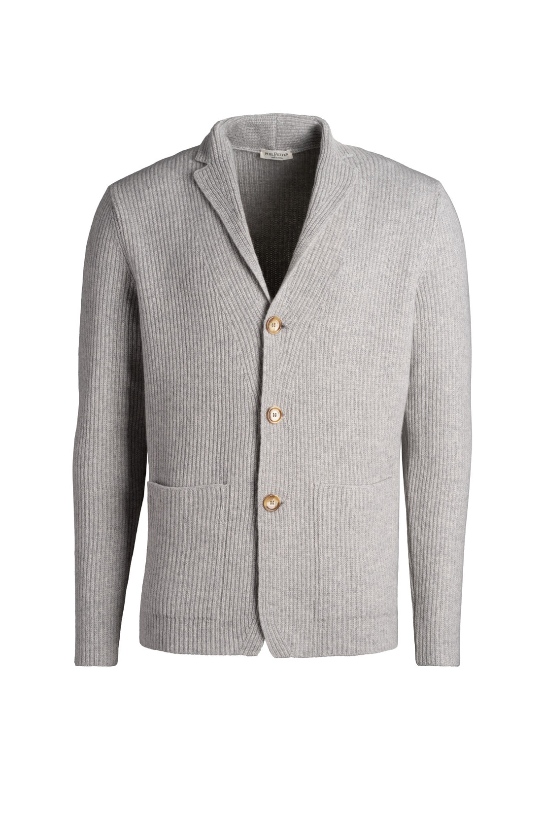 knitted jacket made of cashmere-merino blend