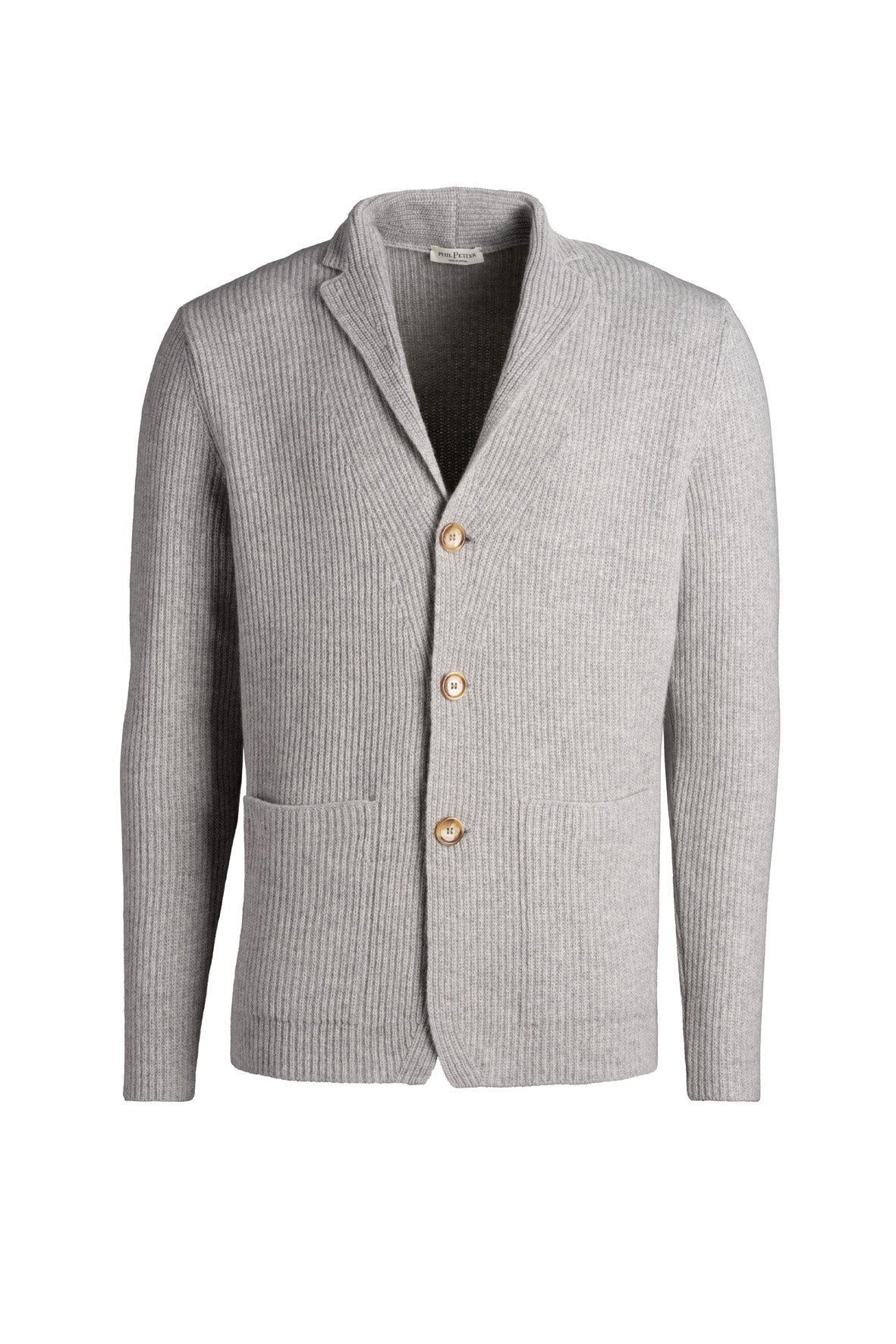 knitted jacket made of cashmere-merino blend