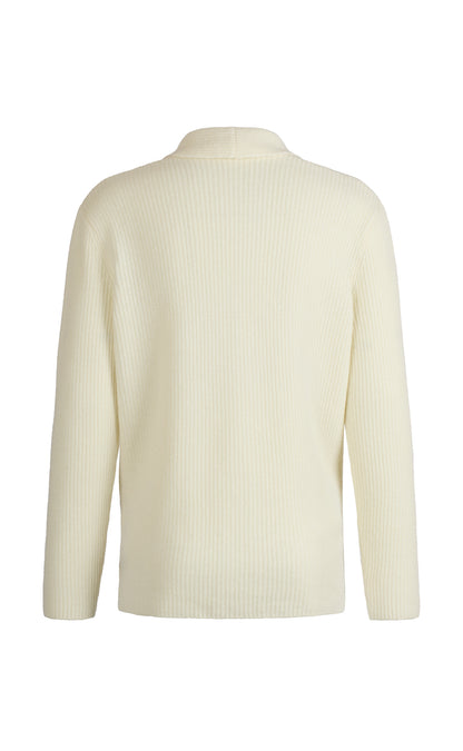 knitted jacket made of cashmere-merino blend