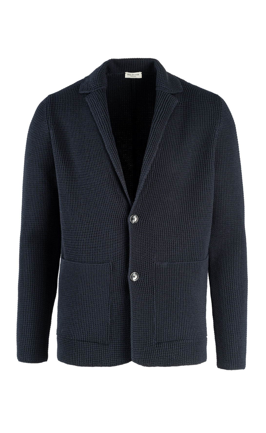 Knitted jacket made of >10,000m finest Merino wool, regular fit