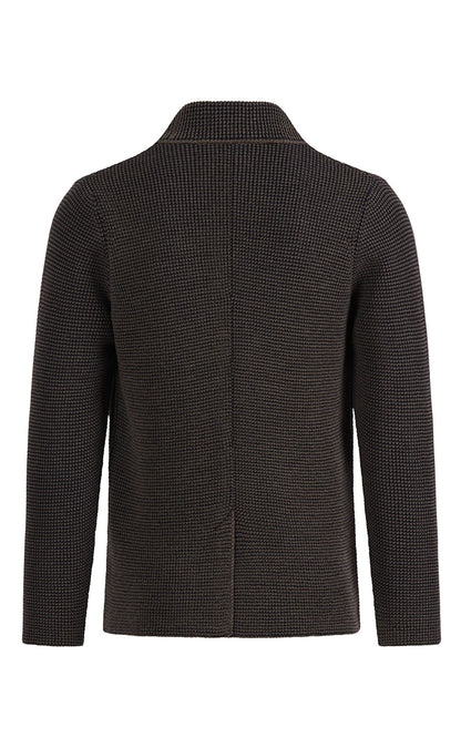 Knitted jacket made of &amp;gt;10,000m finest Merino wool, regular fit