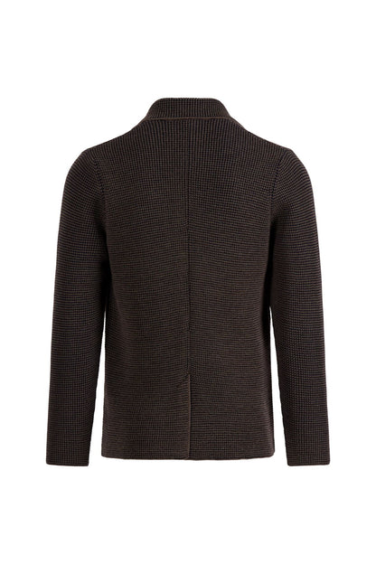 Knitted jacket made of &amp;gt;10,000m finest Merino wool, regular fit