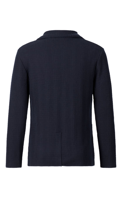 Knitted blazer made from the finest cotton, seersucker knit, accurate fit