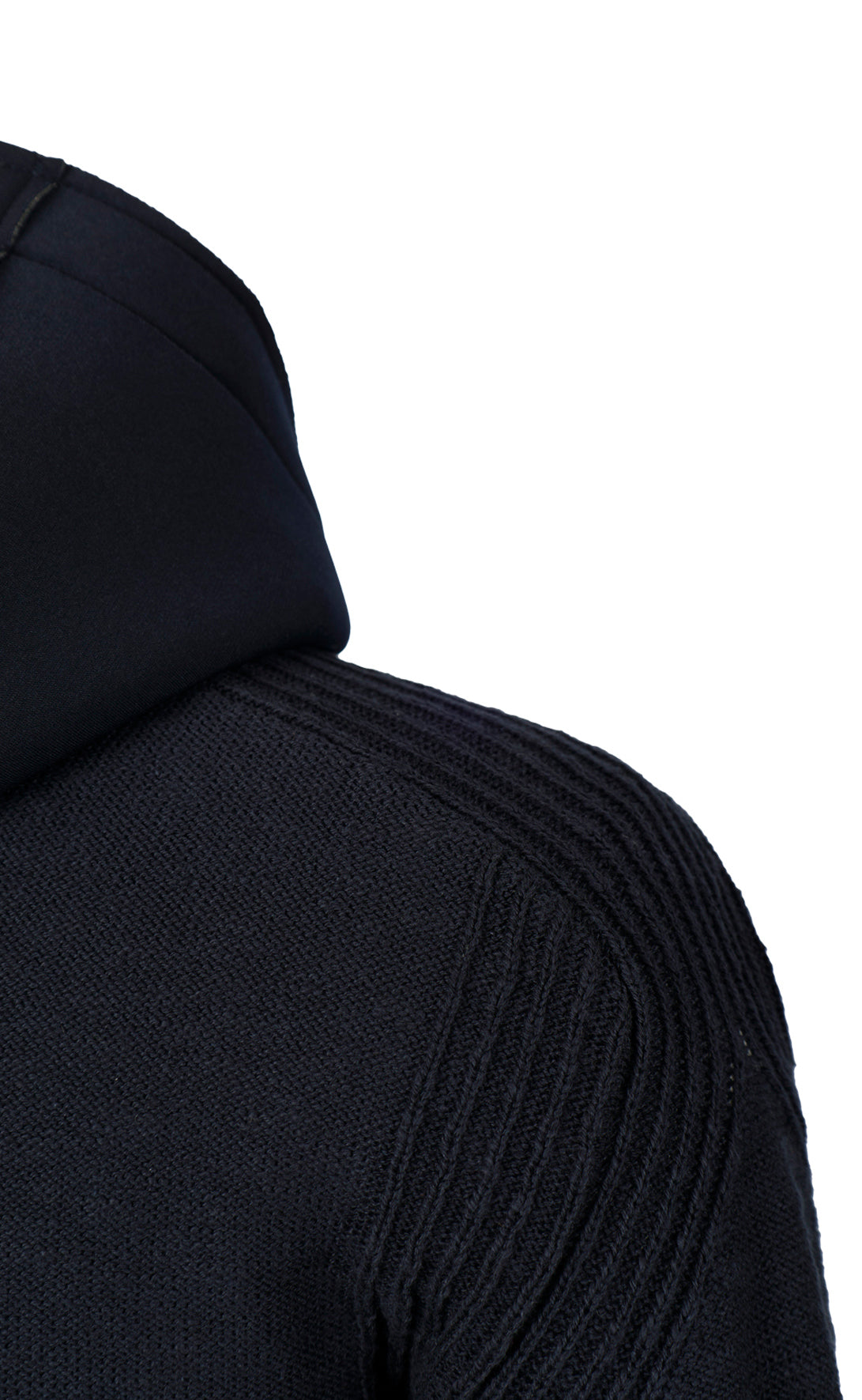 Hybrid Kapuzenzippjacke aus weicher Baumwolle und sportlichen Details, Relaxed Fit