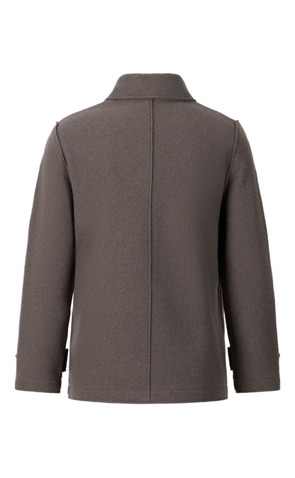 Cabanjacke aus reinem Outdoor-Merino-Wollwalk, relaxed fit