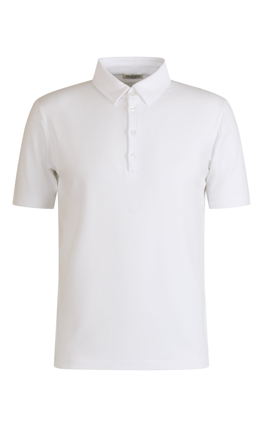Polo shirt made of premium jersey, short sleeve, with button placket