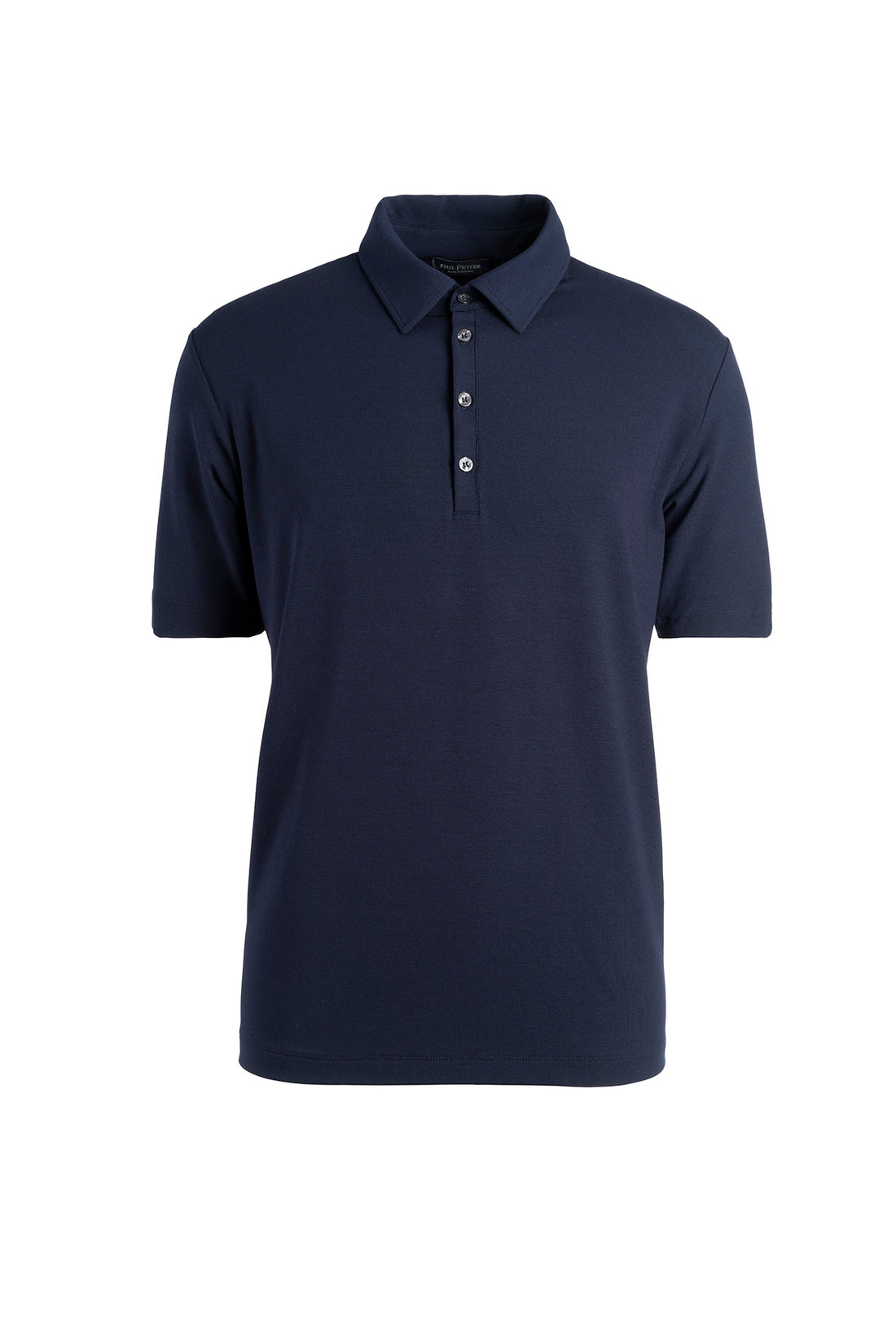 Polo shirt made of premium jersey, short sleeve, with button placket