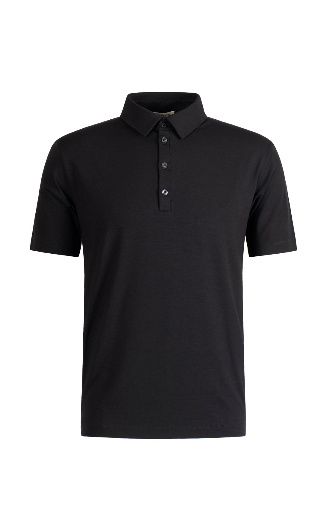 Polo shirt made of premium jersey, short sleeve, with button placket