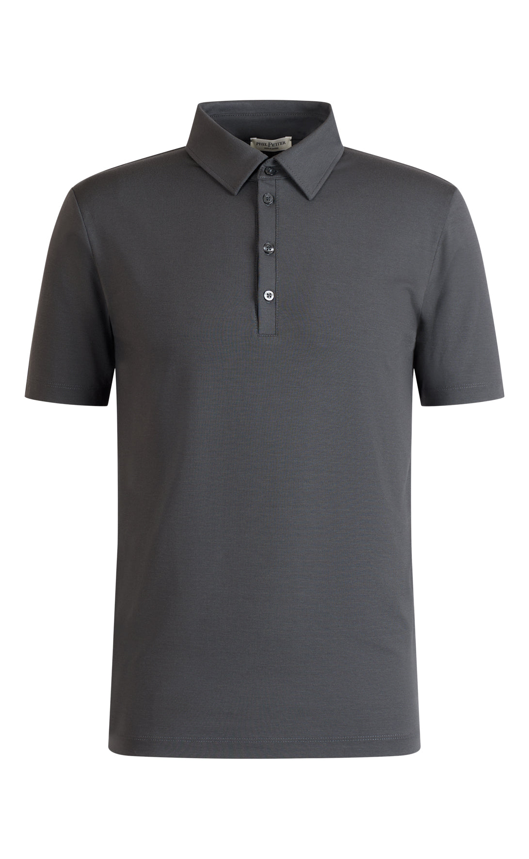 Polo shirt made of premium jersey, short sleeve, with button placket