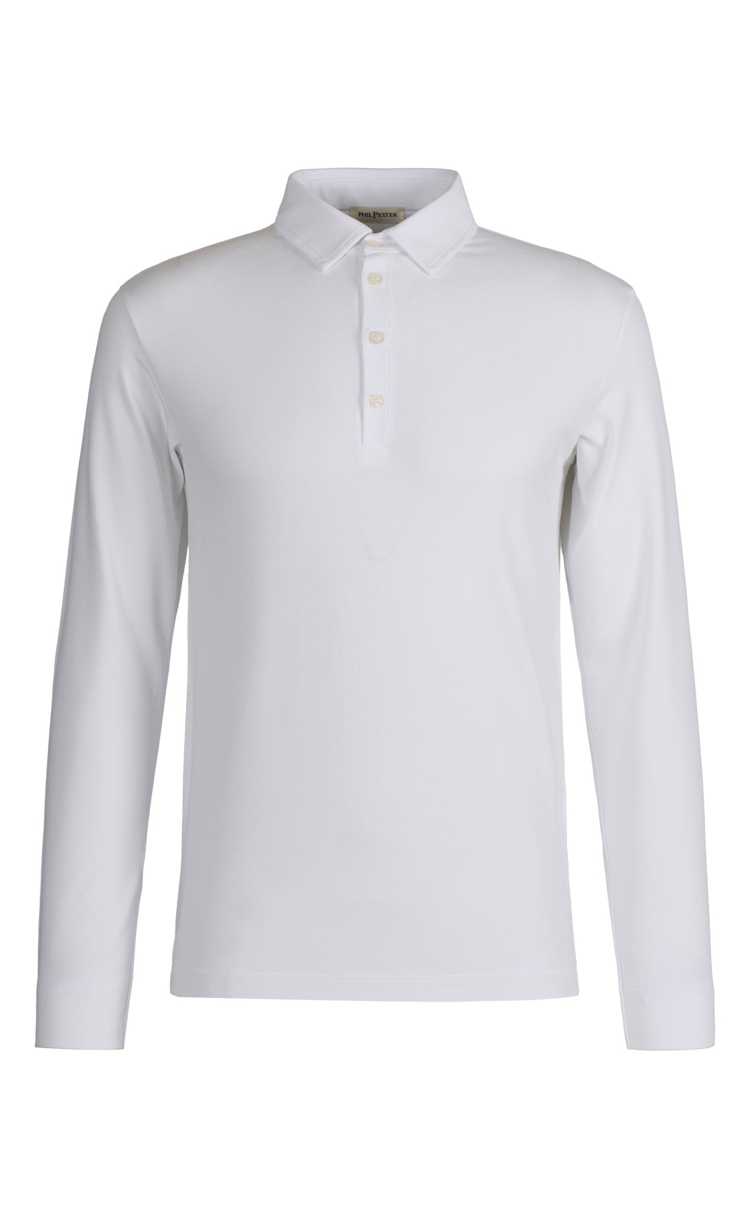 Long-sleeved polo made of viscose premium jersey