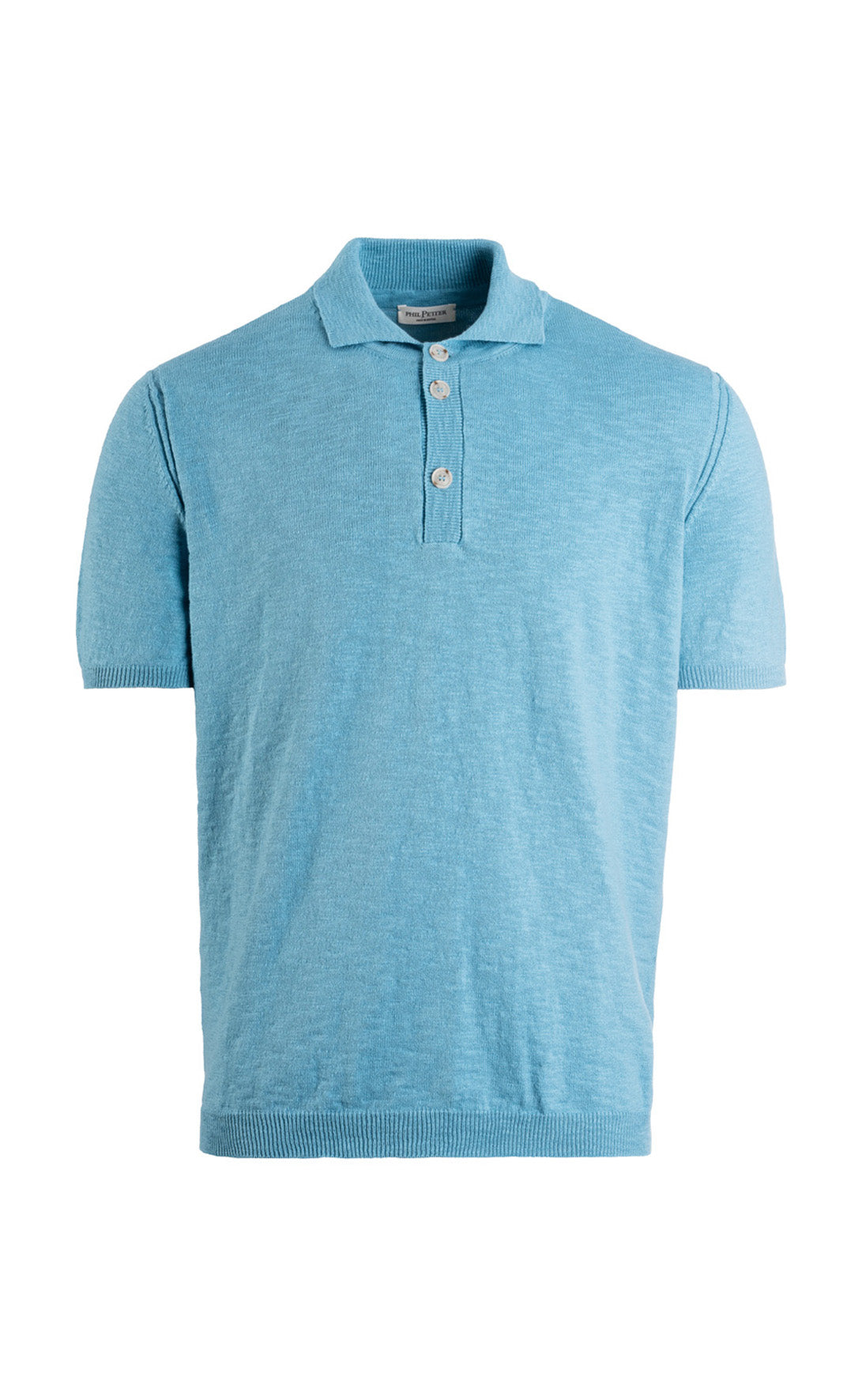 Polo aus weichem Baumwoll Flammengarn, Relaxed Fit