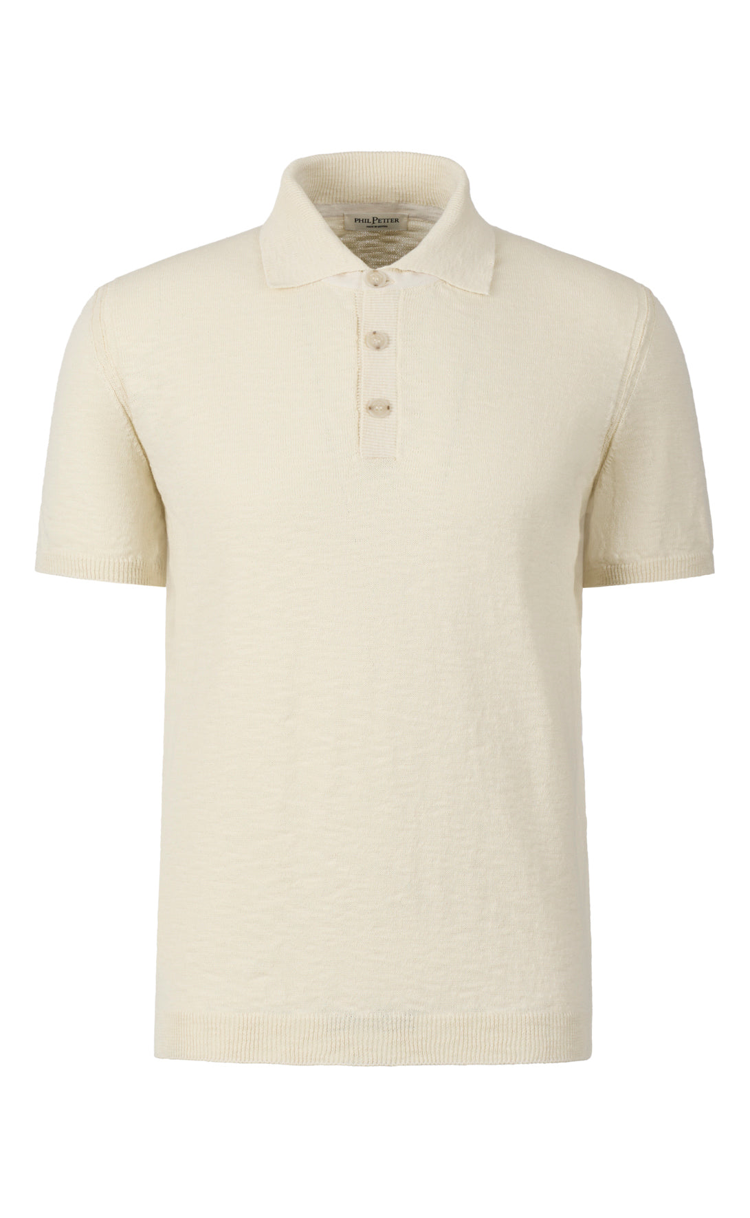 Polo in soft cotton slub yarn, relaxed fit
