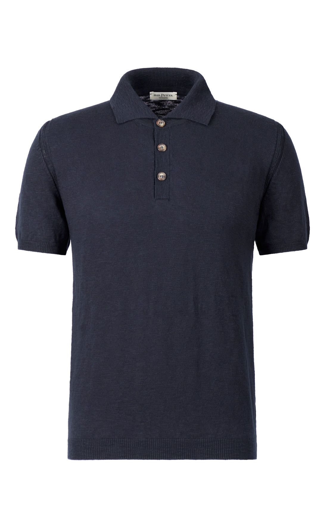 Polo in soft cotton slub yarn, relaxed fit