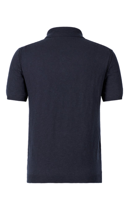 Polo in soft cotton slub yarn, relaxed fit
