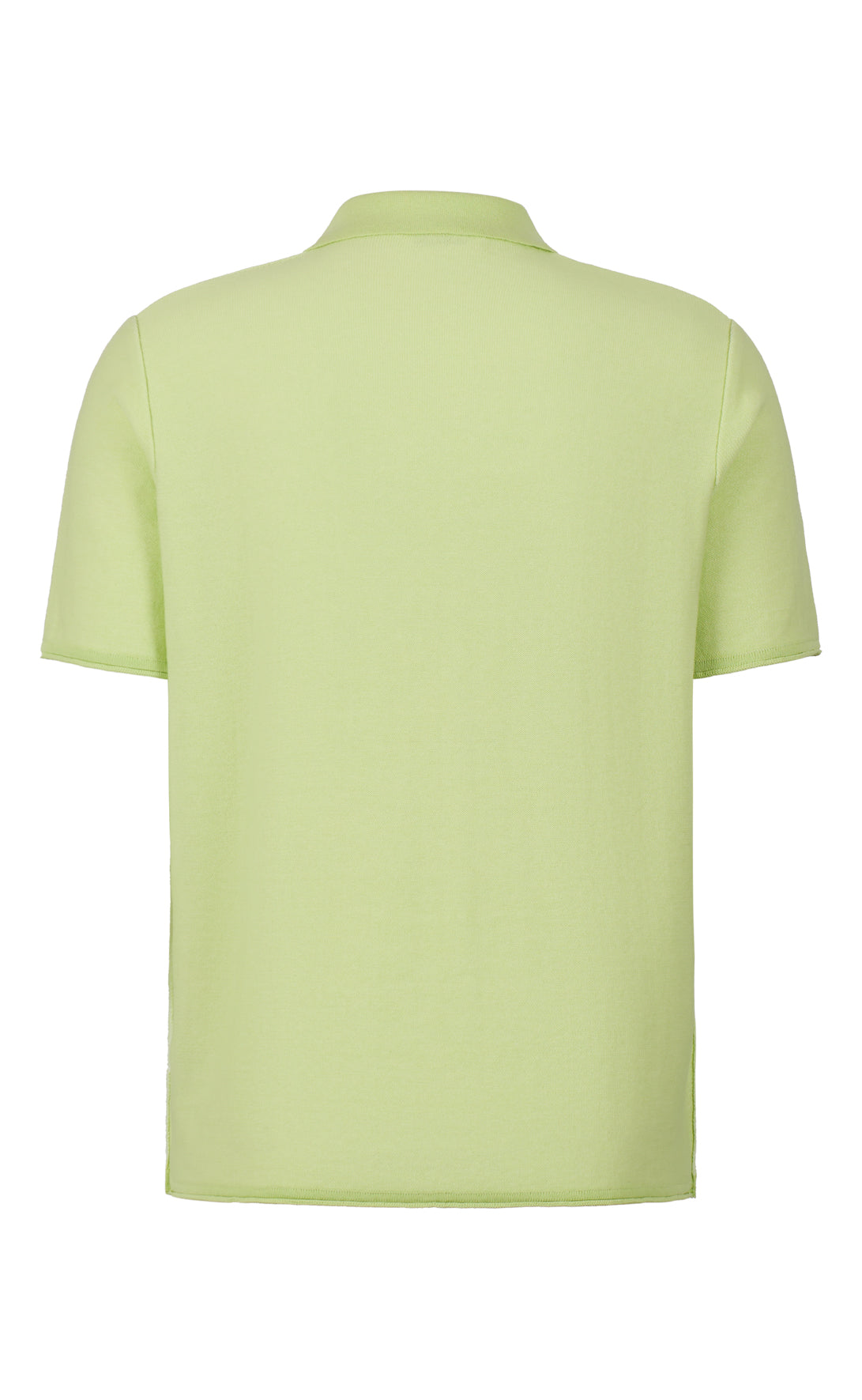 Supersoft knitted polo shirt made of the finest cotton, double-faced, relaxed fit