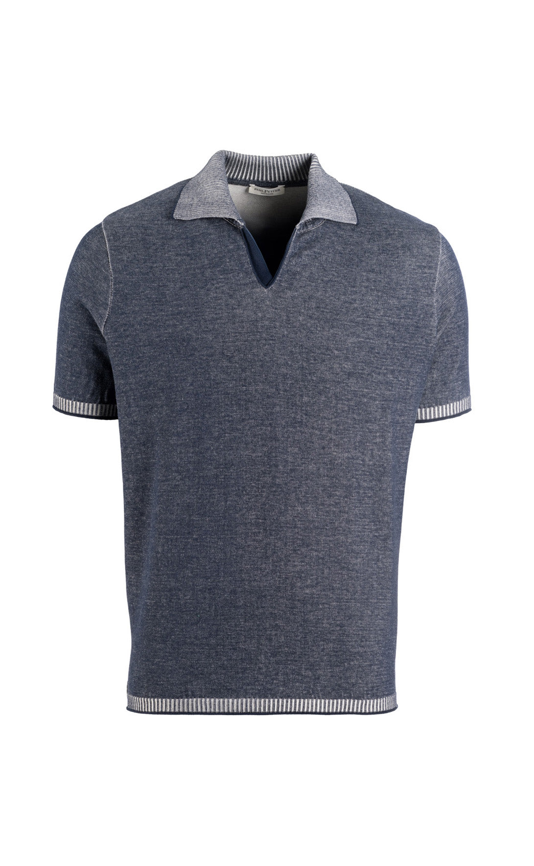 Supersoft, plated knit polo shirt made of the finest cotton, regular fit