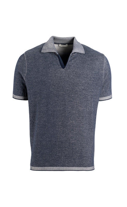 Supersoft, plated knit polo shirt made of the finest cotton, regular fit