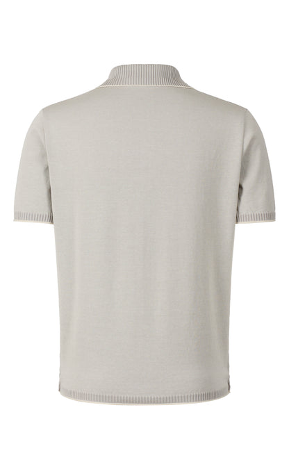 Supersoft, plated knit polo shirt made of the finest cotton, regular fit