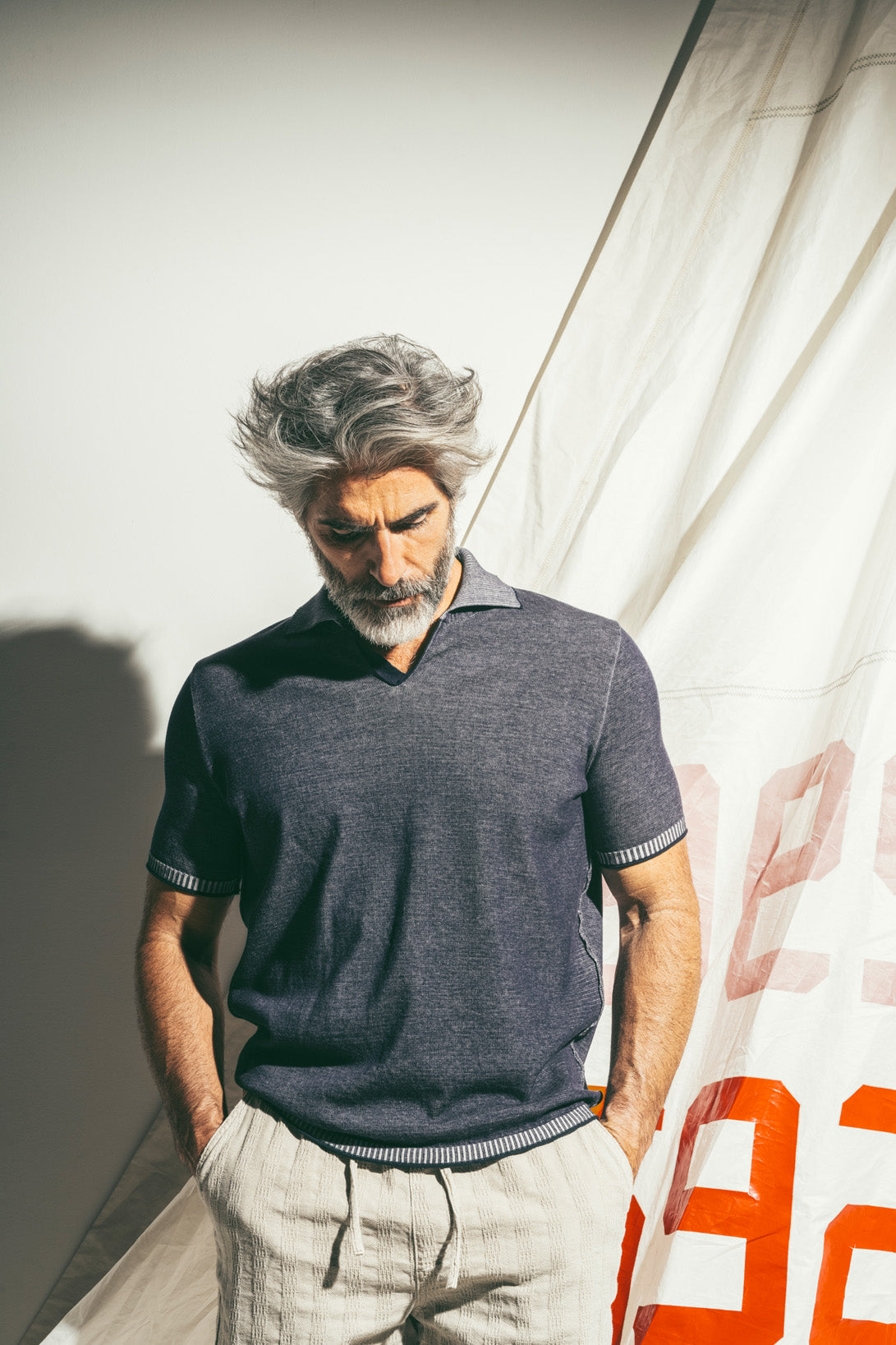 Supersoftes, plattiertes Strick-Polo feinster Baumwolle, regular Fit