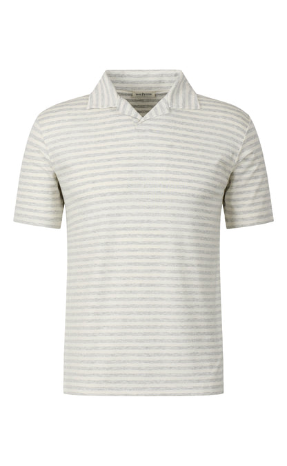 Polo shirt in lightweight, crêpey viscose jersey, relaxed fit